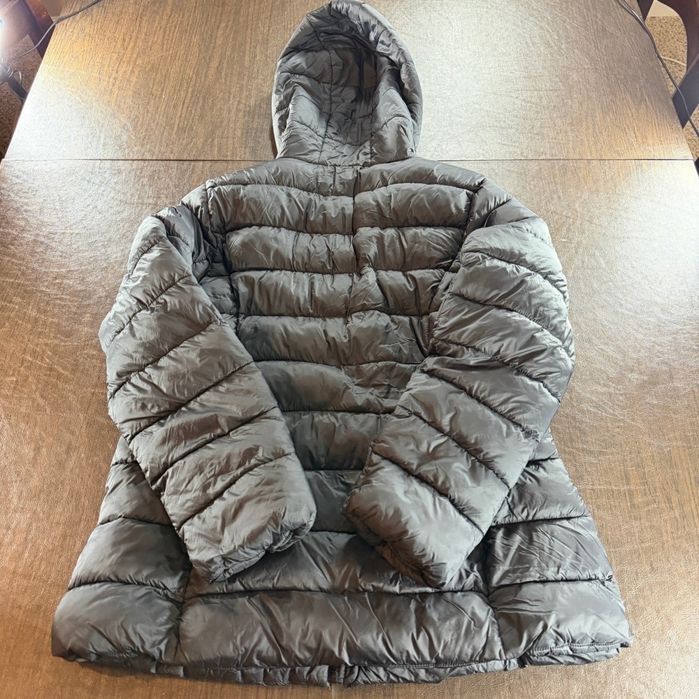 Madden Girl Black Puffer Jacket with Hood Sz L - Picture 11 of 12